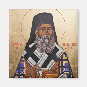 Saint Nektarios i Aegina Magnet