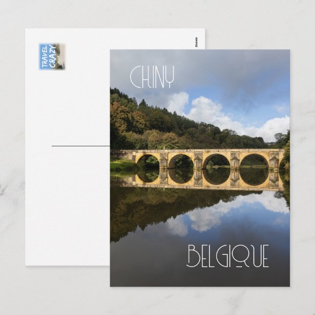 Saint Nicholas Bridge, Chiny, Belgien Helg Vykort (Fram/baksida)