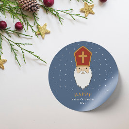 Saint Nicholas Day Sticker Runt Klistermärke