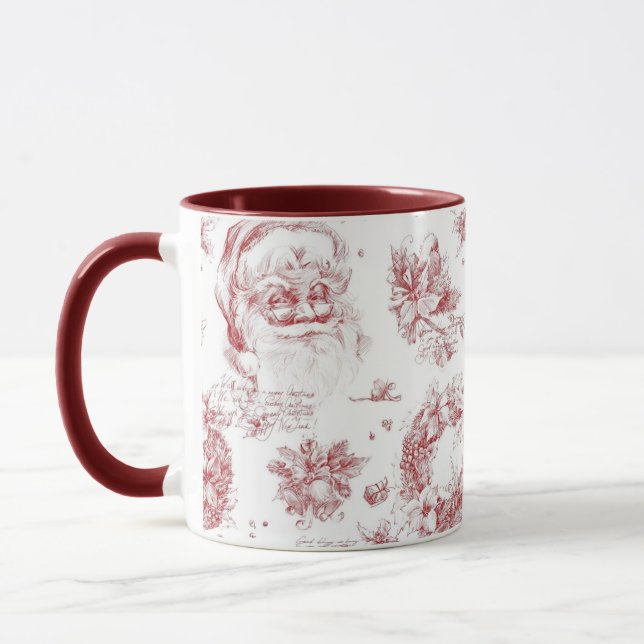 Saint Nicholas-Fransken Land Red Toile Mugg (Vänster)
