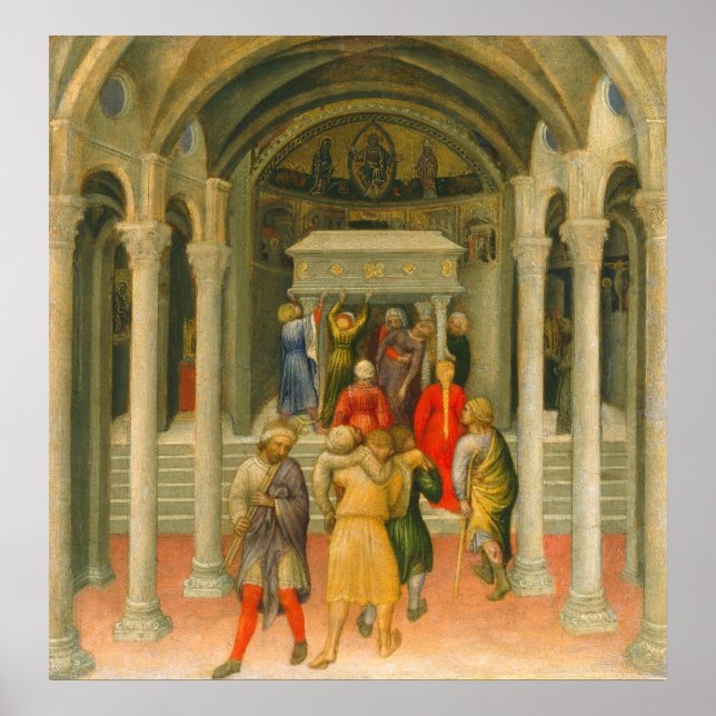 Saint Nicholas Gentile da Fabriano Fine Art Poster (Framsidan)