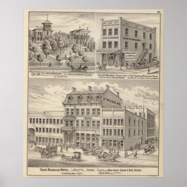 Saint Nicholas Hotel, La Fayette Poster (Framsidan)