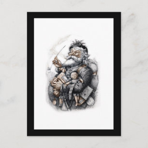 Saint Nicholas med hans paket Leksaker Vykort