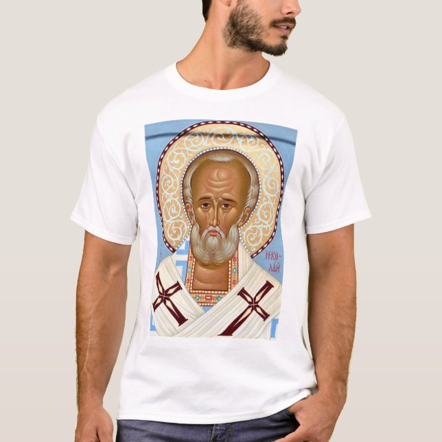 Saint Nicholas of Myra T Shirt (Framsida)