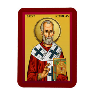 Saint Nicholas ortodox ikon 09 Magnet