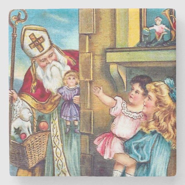 Saint Nick Delivers jul Stenunderlägg (Framsidan)