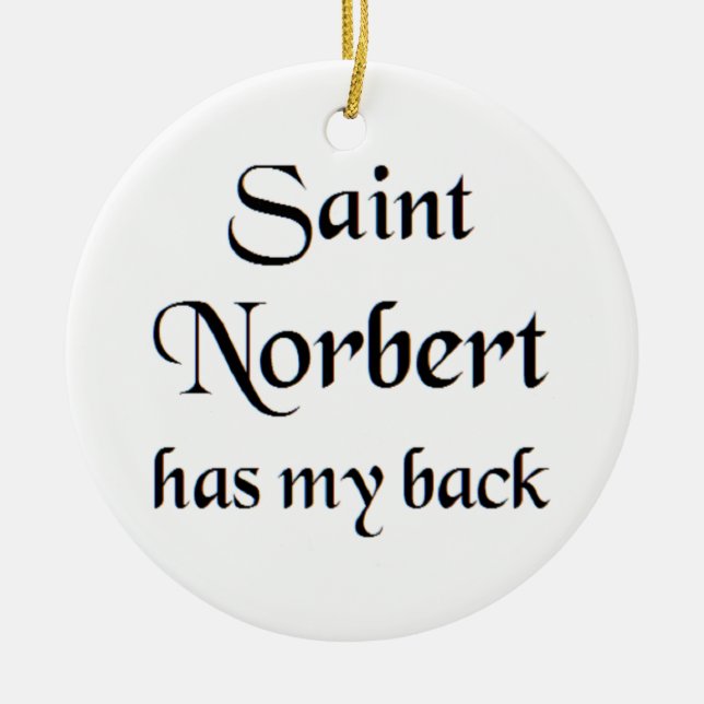 saint norbert coffee mug julgransprydnad keramik (Framsidan)