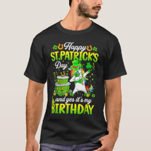 Saint Paddys Birthday Shamrock Lucky Lycklig St Pa T Shirt