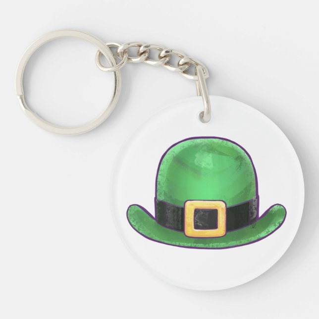 Saint Paddys Day Grönt Derby Hat (Framsidan)