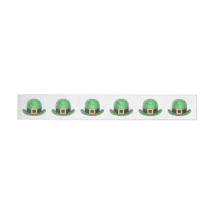 Saint Paddys Day Grönt Derby Hat Etikettband