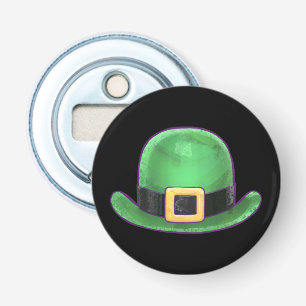 Saint Paddys Day Grönt Derby Hat Flasköppnare