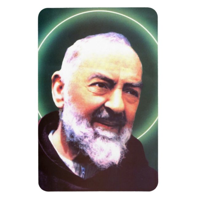 Saint Padre Pio, flexibel magnet (Vertikal)