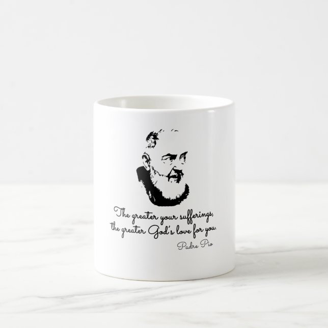 saint padre pio kaffemugg (Center)