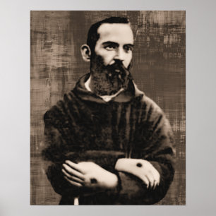 Saint Padre Pio-katolska Saint A-092621 Poster