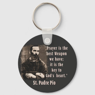 Saint Padre Pio-katolska Saint A-092721 Nyckelring