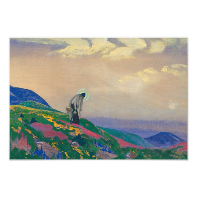 Saint Panteleimon Healer av Nicholas Roerich Fototryck (Framsidan)