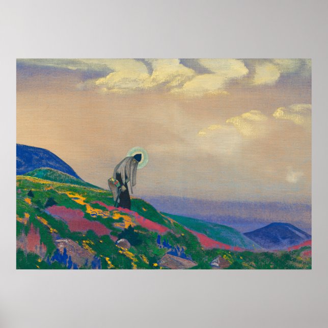 Saint Panteleimon Healer av Nicholas Roerich Poster (Framsidan)