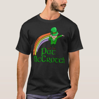 Saint Pat McCrotch Funny Shamrocks St. T Shirt