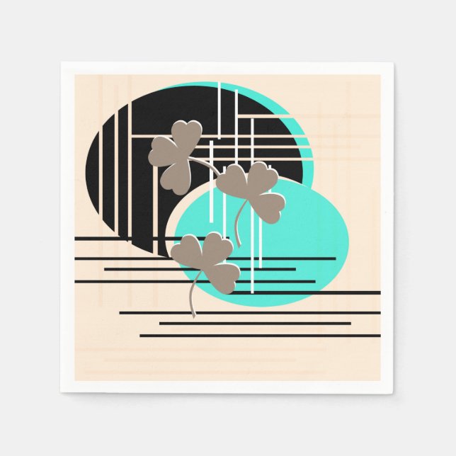 Saint patrick, abstraktion pappersservett (Framsidan)