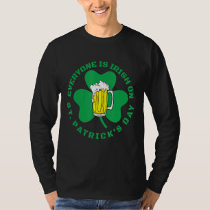 Saint patrick Alla är irländska Shamrock Grönt Bee T Shirt