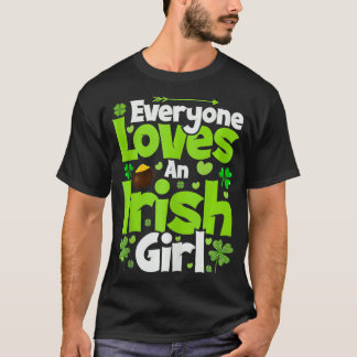 Saint patrick Alla Kärlek och Irish Girl St Pat T Shirt