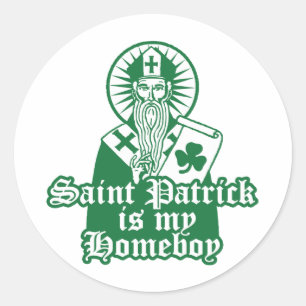 Saint patrick är min Homeboy Runt Klistermärke