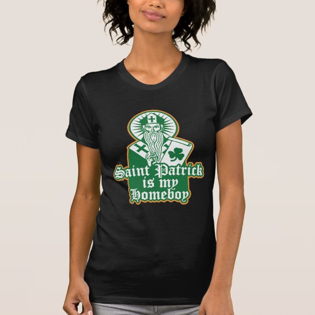 Saint patrick är min Homeboy T-shirt (Framsida)