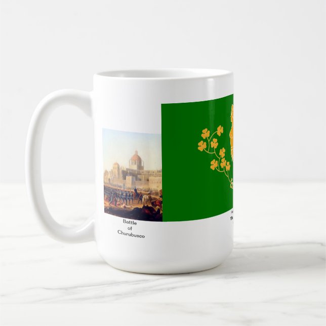 Saint patrick bataljonmugg kaffemugg (Vänster)
