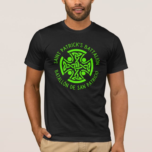 Saint patrick Battalion San Patricios katolik T Shirt (Framsida)