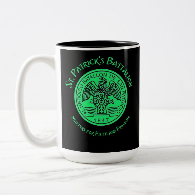Saint patrick Battalion San Patricios katolik Två-Tonad Mugg (Vänster)