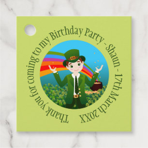 Saint patrick Birthday Boy Tack Gåvor Etiketter