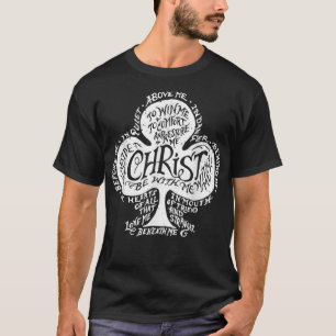 Saint patrick Breastplate Prayer Catholik Grönt T Shirt