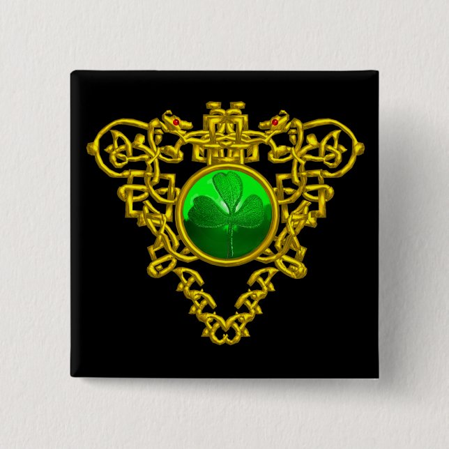 SAINT PATRICK CELTIC HEART KNAPP (Framsida)