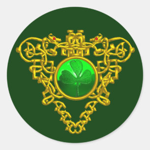 SAINT PATRICK CELTIC HEART RUNT KLISTERMÄRKE