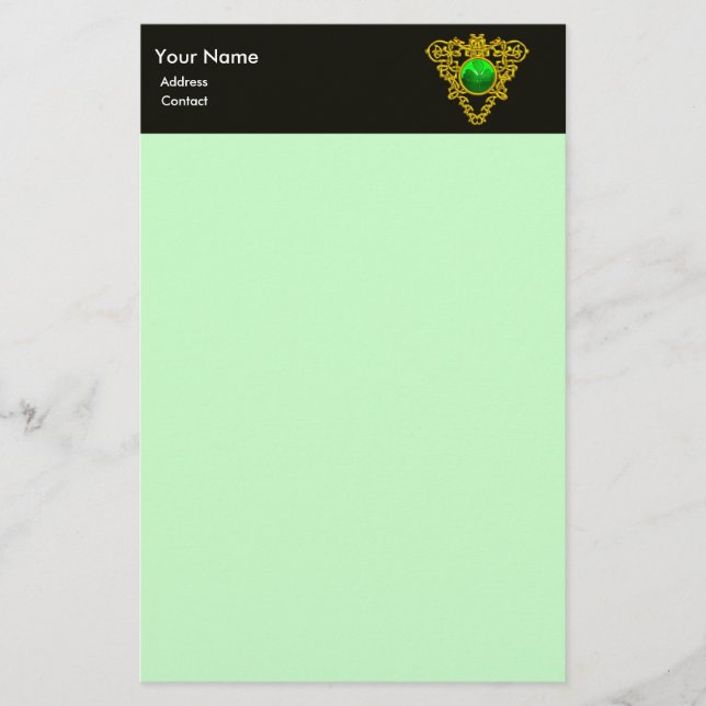 SAINT PATRICK CELTIC HEART,SHAMROCK BREVPAPPER (Framsida)