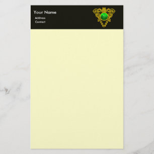SAINT PATRICK CELTIC HEART,SHAMROCK Cream Brevpapper