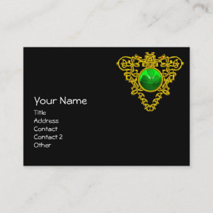 SAINT PATRICK CELTIC HEART,SHAMROCK, svart vitt Visitkort
