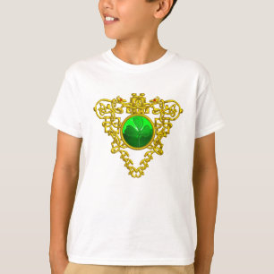 SAINT PATRICK CELTIC HEART WITH GRÖNT SHAMROCK T-SHIRT