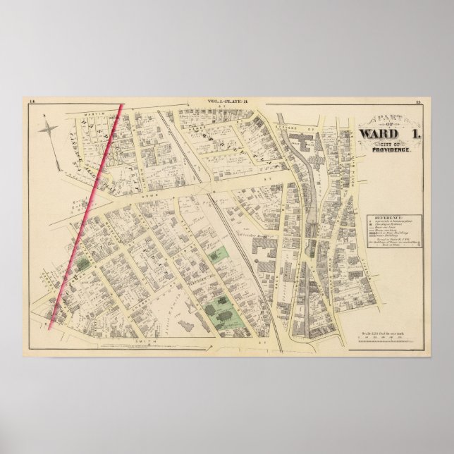 Saint patrick Church and State St School Atlas Poster (Framsidan)