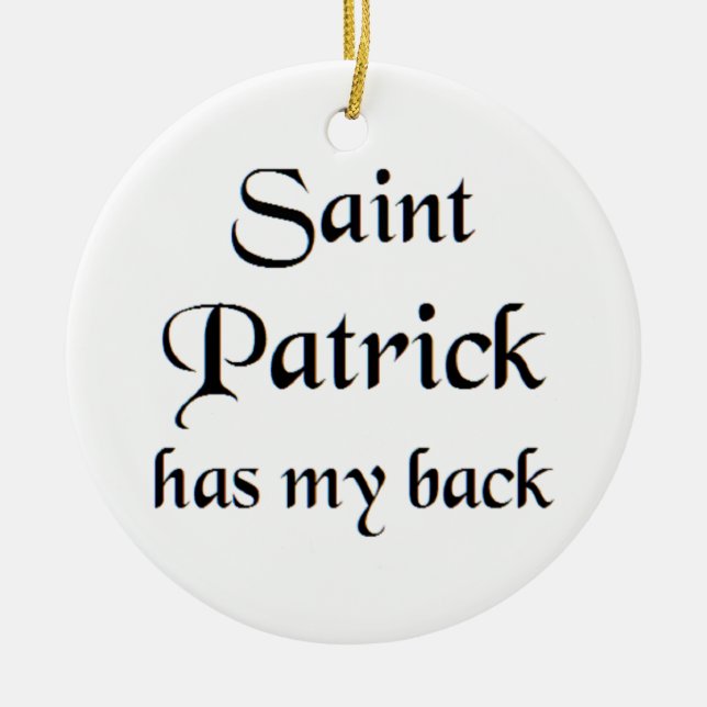 saint patrick coffee mug julgransprydnad keramik (Framsidan)