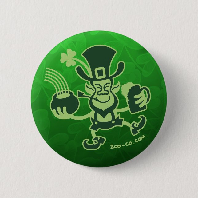 Saint patrick dans och fira för troll knapp (Framsida)