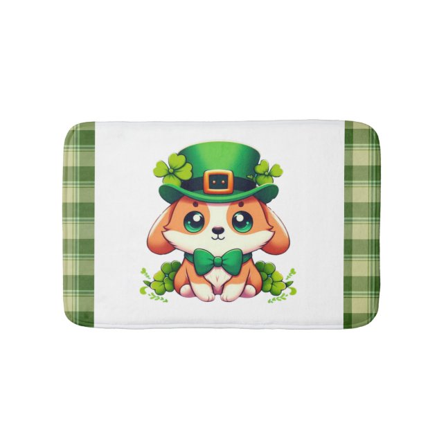 Saint patrick Day puppy Badrumsmatta (Framsidan)