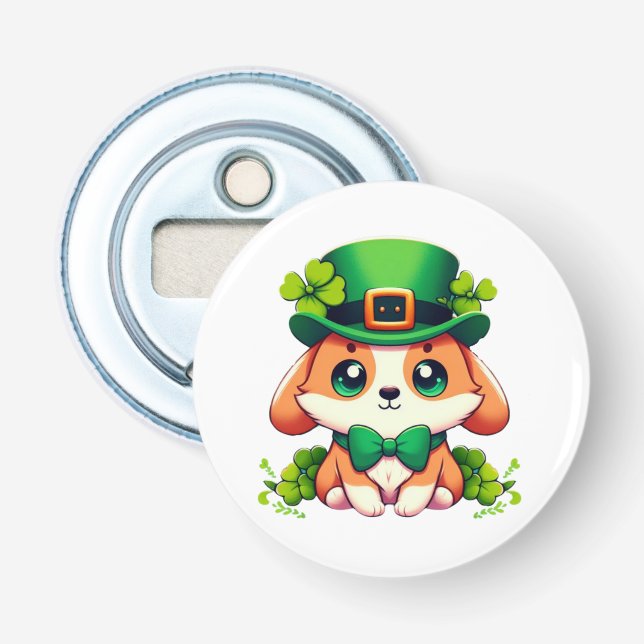Saint patrick Day puppy Flasköppnare (Framsidan)