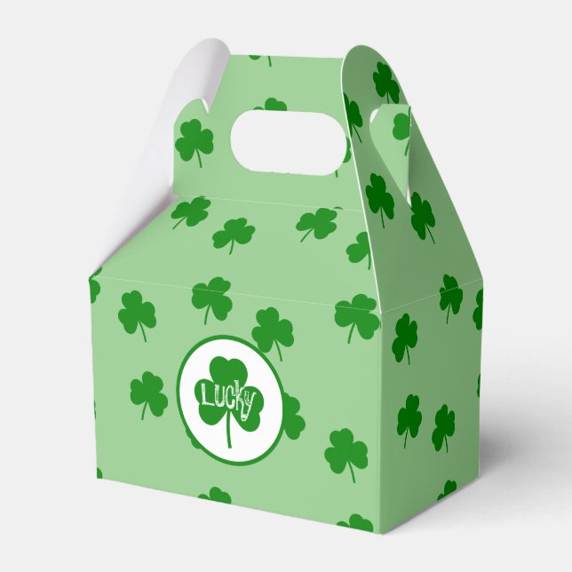 Saint patrick Favor Box Presentaskar (Framsidan Sidan)