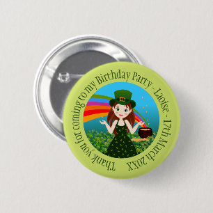 Saint patrick Flicka Tack Knapp