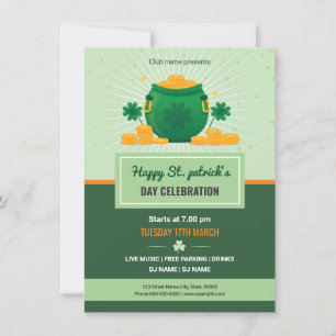 Saint patrick Flyer-inbjudan Inbjudningar