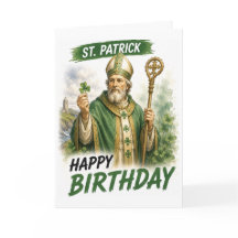 Saint Patrick Födelsedagskort