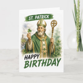 Saint Patrick Födelsedagskort Kort