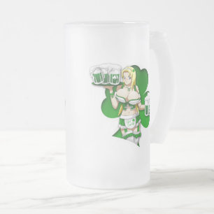 Saint patrick frostat ölglas