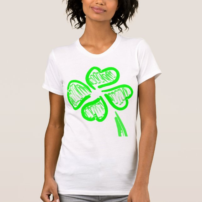 Saint patrick Fyrklövrare T Shirt (Framsida)